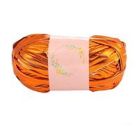 100 g glänzendes Garn aus Kunstleder, weich und perfekt für verschiedene handgefertigte Bastelprojekte wie Schmuck und Heimdekoration (N)