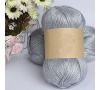 100 g/Knäuel, 325 m, Strickgarn aus Seide und Baumwolle, for Häkeln, Handarbeiten, dicker Wollfaden, Garn for Handstricken von Schals und Pullovern(8)