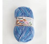 100 g Opal Beauty Tea Time 4-fädiges Sockengarn, 75% Wolle, 25% Polyamid, Space Dyed, buntes Garn zum Stricken & Häkeln (11515)