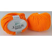 100 Größe Montego fb. 25 neon-orange mit Merinowolle Linie 55 gelb Herbst/Winter 2011/12