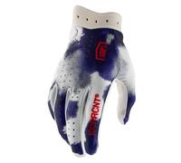100% Handschuhe I-Track Weiß Blau
