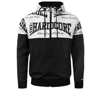 100% Hardcore Windbreaker The Brand | Black/White | Gabber Jacke Herren (XS)