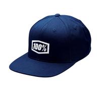 100% Icon AJ Fit Snapback Hat unis navy - stylische Cap mit perfektem Sitz