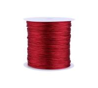 100 M Nylonschnur, 0,8 Mm Rot, für die Herstellung von Halsketten, Armbändern und Schmuck, 100 M Nylonschnur, 0,8 Mm Rot, für die Schmuckherstellung mit Chinesischen Knoten