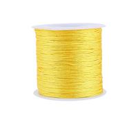 100 M X 0,8 Mm Nylonschnur, Gelber Faden, Chinesischer Knoten, Makramee, Rattail-Armband, Geflochtene Schnur