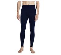 100 % Merinowolle, dicke Thermo-Unterwäsche, Winter-Leggings, lange Unterhose, schwere Herren-Strumpfhose, 100, Dünnes Herren-Marineblau, M