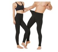 100 % Merinowolle, dicke Thermo-Unterwäsche, Winter-Leggings, lange Unterhose, schwere Herren-Strumpfhose, 100, Damen, dünn, dunkelgrau, XL