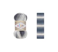 100 % Mikrofaser-Garn Alize Diva, Batik, Seideneffekt, Häkelgarn, Handstricken, türkisches Garn, Kunst, 400 g, Farbverlauf 1532 yd (1900)