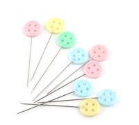 100 PCS Stück Hand Nähen Quilten Fixierstift Sicherheitsnadeln gerade farbigen Köpfen für Couture Handwerk DIY Bouton
