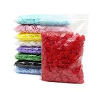 100 Sätze T5 Vier-teilige Kunststoff Druckknöpfe, Runde Form, Mehrfarben, 12mm/0,47 Zoll