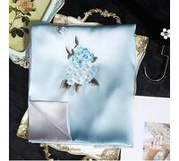 100% Seidenschal für Damen, Bestickt, handgefertigt, doppellagig, dick, Geschenk, echte Seide, Cheongsam-Schal (Farbe: A, Größe: 155 x 35 cm)