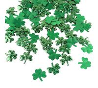 100 Stk. Shamrock-Aufnäher aus Stoff, DIY-Zubehör für Weihnachtsdeko und Bastelprojekte, zum Verzieren von Kopfbedeckungen, Kleidung, Taschen und mehr, glitzerndes Design, 2,5 cm