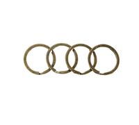 100 Stück DIY Schlüsselanhänger Metall Vintage Bronze Nickel Split Schlüsselanhänger Schlüsselanhänger 20 mm-35 mm Anschlüsse (Color : Antique Bronze, Size : 20mm)