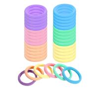 100 Stück Haargummis Mädchen Bunt, 4 cm Haarreifen Mädchen Ohne Metall, Haargummis, Elastisch Scrunchies, Hair Ties für Frauen, Scrunchie, Weich Haarband Pferdeschwanz