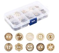 100 Stück Holzknöpfe,Handgemachte Runde Kokosknöpfe,Natürliche Bastelknöpfe,2/4 Loch Holzknöpfe,Sortiert für DIY,Stricken,Nähen,Strickjacken,Kleidung,Malerei,Dekoration,Kinderknöpfe,Handmade Knopf