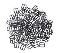 100 Stück Metall-Dessous-verstellbare Näh-BH-Schieber, Ringe, Schnallen zum Selbermachen, 6-15 mm