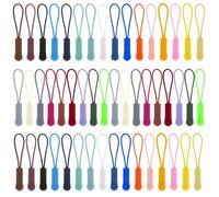 100 Stück Reißverschluss Anhänger, Reißverschluss Zipper, Rutschfest Zipper Tag, Reißverschluss Zughilfe für Rucksack, Sportbekleidung, Gepäck, Handtaschen, Reißverschluss Zipper Ersatz