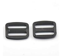 100 Stück Schnallen „Triglides“ Ledergürtel, Gürtel, Gurtbänder, Schwarz. 10 mm, 15 mm, 19 mm, 25 mm (3/8 Zoll; 5/8 Zoll; 3/4 Zoll; 1 Zoll; 1,5 Zoll; 2 Zoll), Schwarz , 1" 25mm