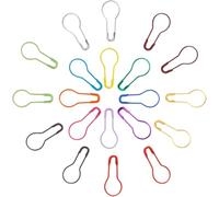 100 Stück Sicherheitsnadeln in Birnenform - Kleine Farbige für Kleidung und Dekoration, Metall-Kalebassennadeln, Birnenförmige Stricknadeln in Verschiedenen Mengen