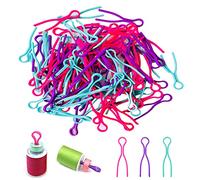 100 Stück Spulenhalter Clips, Spulen Faden Spule Klemmen, Bobbin Buddies Nähmaschine Zubehör, für Befestigen Sie den Unterfaden, Damit er Nicht Herunterfällt(3 Farben Gemischt)