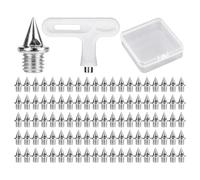 100 Stück Stahlspikes Mit 1 Nagelentferner Und 1 Aufbewahrungsbox, Laufschuh-Spikes, Leichtathletik-Spikes, Laufschuh-Ersatzspikes