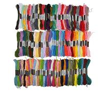 100-teiliges Stickgarn-Set, 8 Meter pro Strang, leuchtende satte Farben, Sticktwist, Kreuzstichgarn für Freundschaftsarmbänder, Schnurkunst, Handarbeitsprojekte