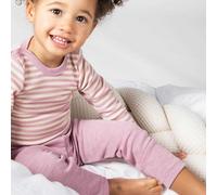100% Wolle Baby Leggings uni rosenholz 86/92