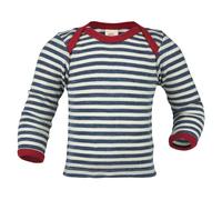 100% Wolle Langarmshirt blau natur 86/92