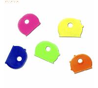 100 x Wedo Schlüsselkappen rund farbig sortiert