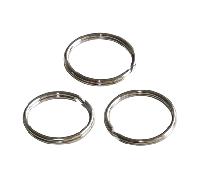 100 x Wedo Schlüsselring 25mm Metall silber