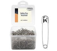 1000 Stück - Sicherheitsnadeln, 2.8 cm Sicherheitsnadeln, Metall, silberfarben, Nähnadeln, Kleidungsklammern, Werkzeug, 28 mm, Nähzubehör-Set für Babykleidung, Schmuckherstellung (2.8 cm)
