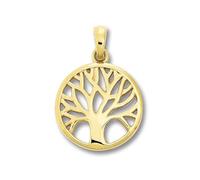 1001 JEWELS Lebensbaum Anhänger aus 333 Gelbgold