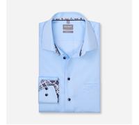OLYMP Herren Oberhemd Langarm 100184,Einfarbig,Comfort Fit 33,New Kent,bleu 11,42