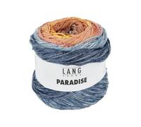 100g "Paradise"- Farbe 47 - Verlauf lachs/blau/orange/gelb - leichtes, sommerliches Garn in den herrlichsten Farben