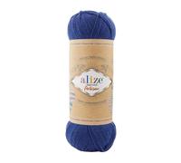 100g Sockenwolle Alize Superwash Artisan 75% Wolle Strickwolle Häkelgarn Farbwahl, Farbe:797 königsblau