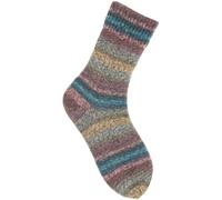 100g Socks Sprinkly Stripey - 4-fädig - Farbe 003- berry