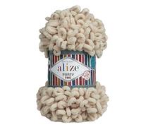 100g Strickgarn ALIZE Puffy Fine, Fingerstrick Fingerstrick-Wolle ohne Nadel