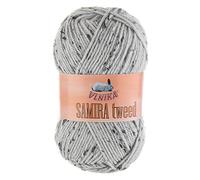 100g Strickgarn Samira Tweed Klassikgarn Strickwolle Handstrickgarne Farbwahl