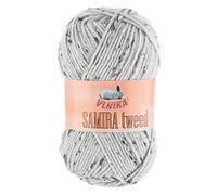 100g Strickgarn Samira Tweed Klassikgarn Strickwolle Handstrickgarne Farbwahl