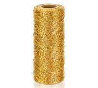 100M Kordel Gold Metallic Schnur 1mm Kordelband DIY Bastelschnur
