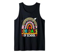 100th Day of School Colorful Cute Rainbow Teacher Students Tank Top