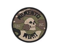 101 INC. Emblem 3D Rubber Patch Memento Mori Ø 7,9 cm Abzeichen Woodland