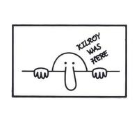 101 INC. - Kilroy was here - 3D-Aufnäher - Weiß