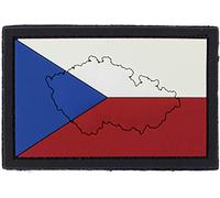 101 INC PVC Country Flag Patch Mit Klettverschluss (Tschechische Republik, 7 x 5 cm)