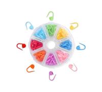 104 Pieces Knitting Stitch Markers, 8 Colors Plastic Locking Counter Needle Clip, with Clear Storage Case Safety Split Crochet Pin