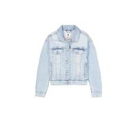 Jeansjacke GARCIA, Mädchen, Gr. 176, light used 7788, Denim/Jeans, Obermaterial: 99% Baumwolle, 1% Elasthan, gerade hüftlang, Rundhals, Jacken Jeansjacke, mit Stretch und Knopfleiste (89845448-176)