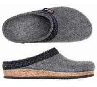 Stegmann 108 Filz-Clogs für Damen & Herren - Pantoffel mit Kork Sohle - Made in Tirol Grey, 44