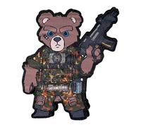 10cm Bundeswehr KSK Soldat TEDDY WOVEN Gewebter Morale Patch mit Hakenklett und Flausch für EDC Backpack oder Rucksack