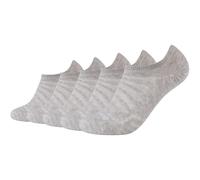 10er Pack camano Mesh Ventilation No Show Füßlinge 9200 - fog melange 43-46