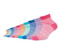 Sneakersocken CAMANO "mesh ventilation", Mädchen, Gr. 31-34, pink (prism pink), Baumwollmischung, gestreift, normal, Socken Sneakersocken, Mesh-Belüftung für perfektes Fußklima bei jeder Aktivität (83